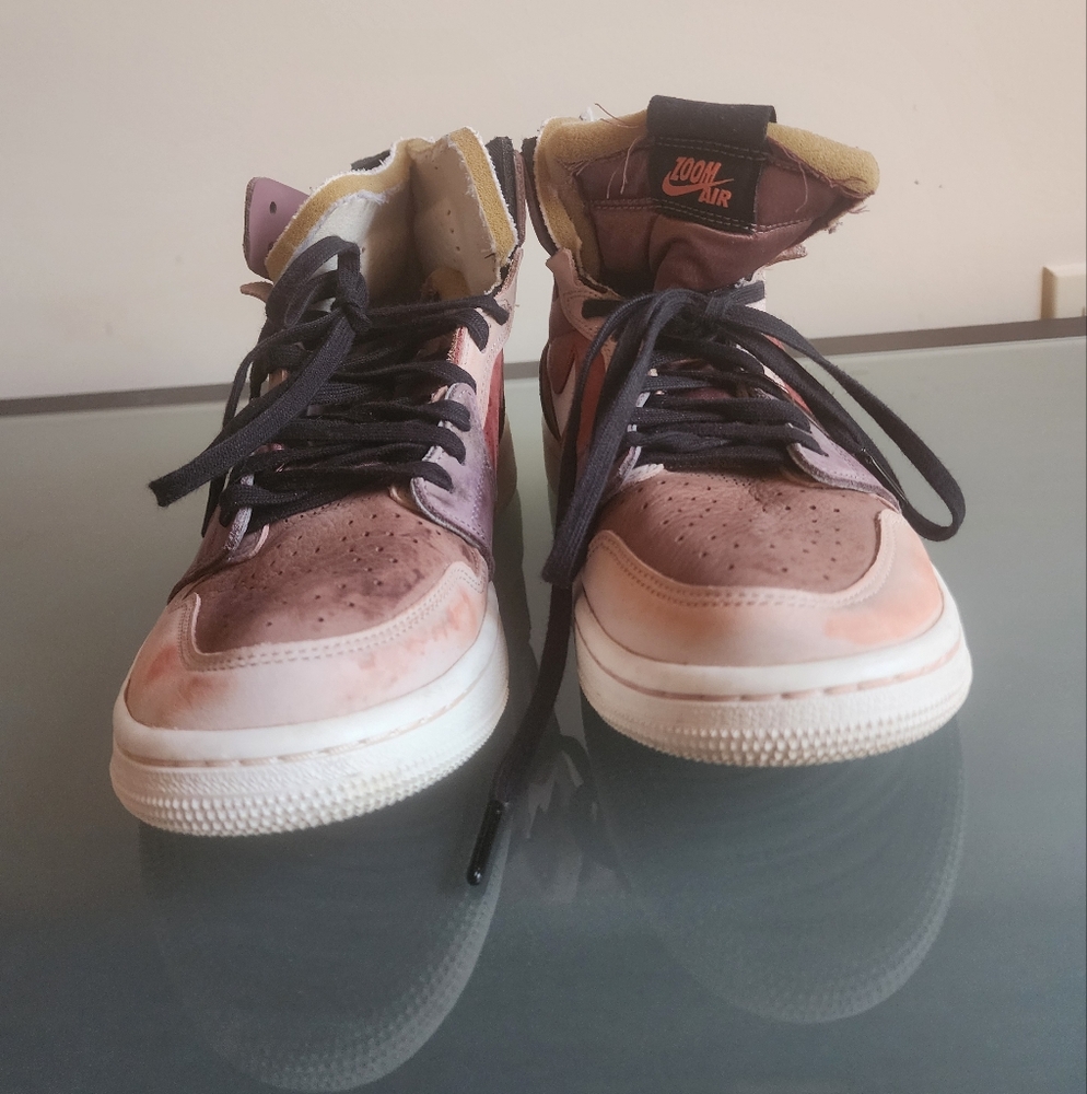 Nike Air Jordan 1 Zoom Air CMFT Canyon Rust Sail Pink Purple  Women 7.5